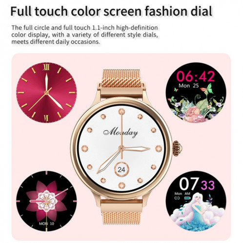 LOKMAT M4 Montre intelligente de cycle menstruel étanche pour femme (Or) SL913J1879-07