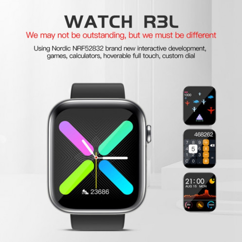 LOKMAT R3L Montre intelligente de santé étanche, podomètre / Sommeil / Fréquence cardiaque / Oxygène sanguin / Tensiomètre (Or) SL917J582-07
