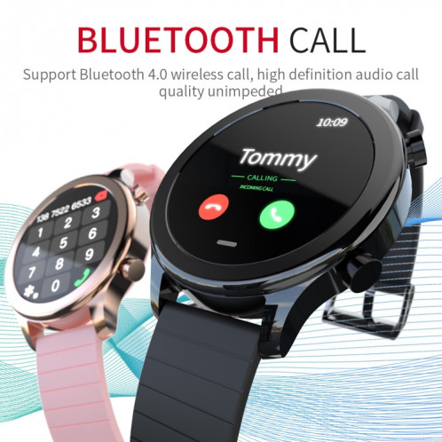 Montre intelligente étanche LOKMAT TIME, moniteur de fréquence cardiaque/tension artérielle/gestion physiologique (noir) SL919B392-07