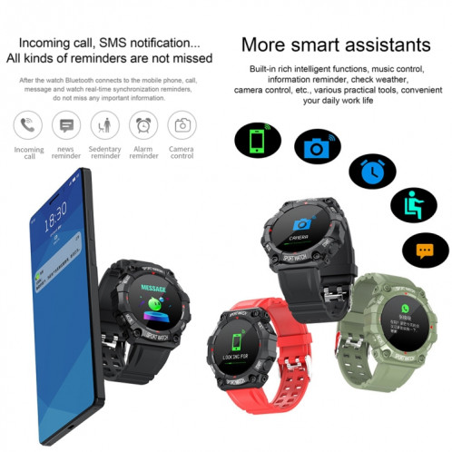 FD68 1,3 pouce Color Round Sport Smart Watch, Soutenir le mode cardiaque / mode multi-sports (rose) SH460F1894-07