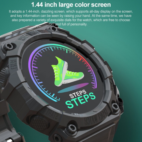 FD68S 1,44 pouce Color Roud Sport Sport Smart Watch, Soutenir le mode cardiaque / mode multi-sports (vert) SH466G604-07