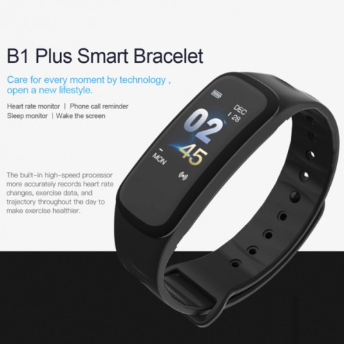 TLW B1 Plus Fitness Tracker 0.96 pouces couleur écran Bluetooth 4.0 bracelet bracelet intelligent, IP67 étanche, soutien des sports mode / moniteur de fréquence cardiaque / moniteur de sommeil / informations rappel SH686R397-011