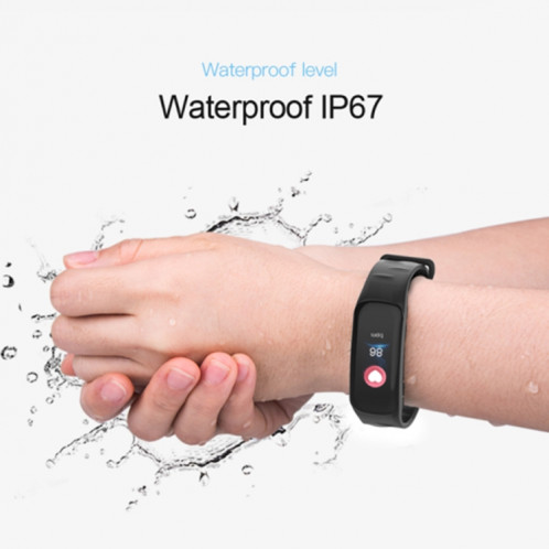 TLW B1 Plus Fitness Tracker 0.96 pouces couleur écran Bluetooth 4.0 bracelet bracelet intelligent, IP67 étanche, soutien des sports mode / moniteur de fréquence cardiaque / moniteur de sommeil / informations rappel SH686R397-011