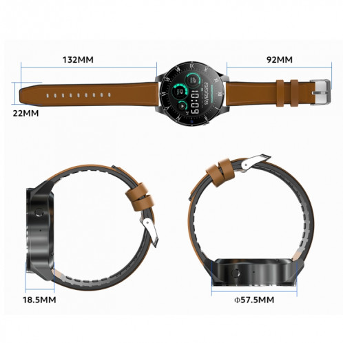Rogbid Panda plus 1,69 pouce IPS Screen Dual Cameras Smart Watch, Soutenir la surveillance de la fréquence cardiaque / Calline de cartes SIM SR97921515-07