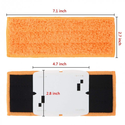 Chiffon humide de nettoyage de chiffon de nettoyage de microfibre de 3 PCS pour irobot Braava jet240 / 241 SH99691971-05