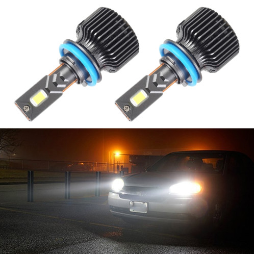 K11 1 paire H11 12V / 85W / 6000K / 9000LM phare LED de voiture (lumière blanche) SH96WL798-08