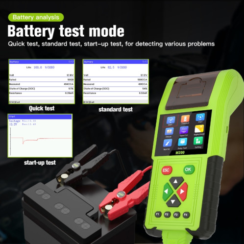 Instrument de diagnostic de motos JDiag M200 8V-30V OBD avec impression de données, version standard SH2423422-011