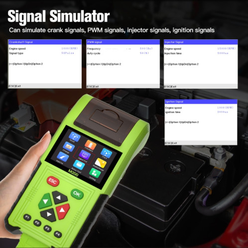 Instrument de diagnostic de motos JDiag M200 8V-30V OBD avec impression de données, version standard SH2423422-011