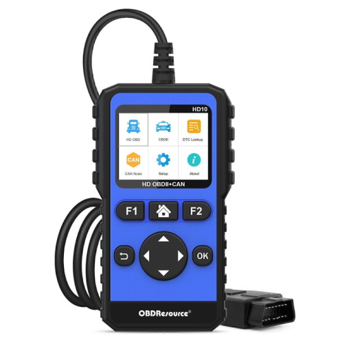 HD10 12V-24V 2 en 1 Outil de diagnostic complet des systèmes Scanner OBD2 / HDOBD / EOBD SH2428361-09