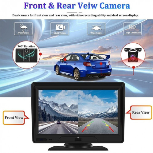 P702D – navigateur de voiture sans fil, écran tactile Portable de 7 pouces, enregistreur de conduite intelligent à double objectif SH291636-08