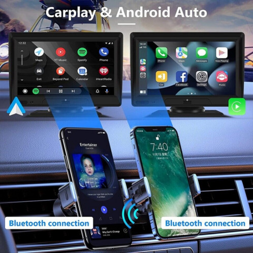 P702D – navigateur de voiture sans fil, écran tactile Portable de 7 pouces, enregistreur de conduite intelligent à double objectif SH291636-08