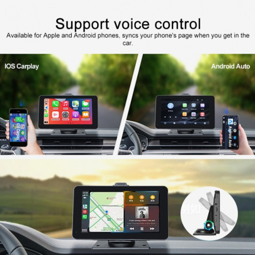 P703S 7 pouces sans fil CarPlay navigateur de voiture enregistreur de conduite intelligent SH2919223-07