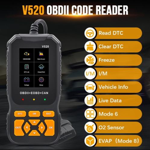 Outil portatif portatif de diagnostic de défaut de moteur de voiture SH2947503-012