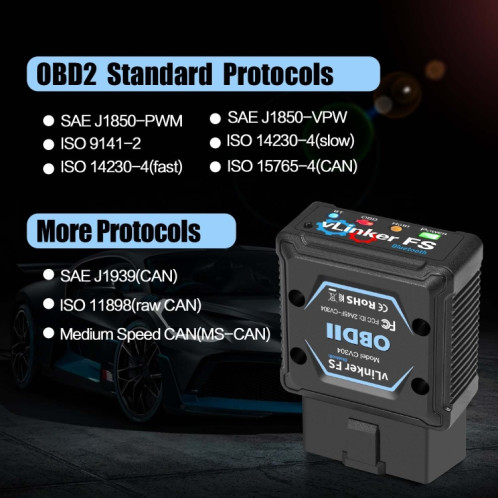 Outil de diagnostic Bluetooth OBD2 SV29481808-010