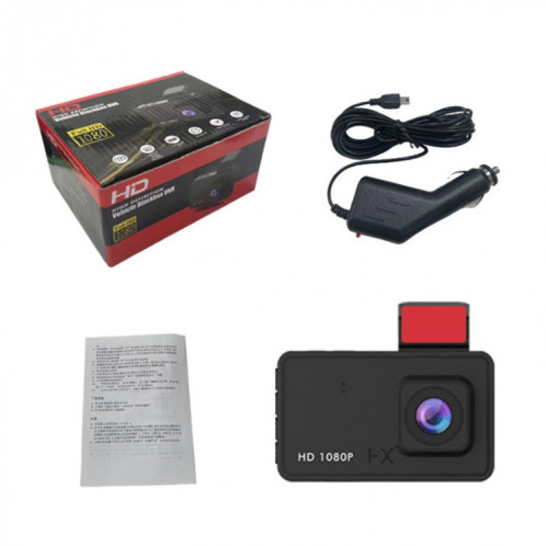 Q3 3 pouces voiture 1080P HD enregistreur de conduite à enregistrement unique, prend en charge l'enregistrement en boucle automatique SH2959883-010