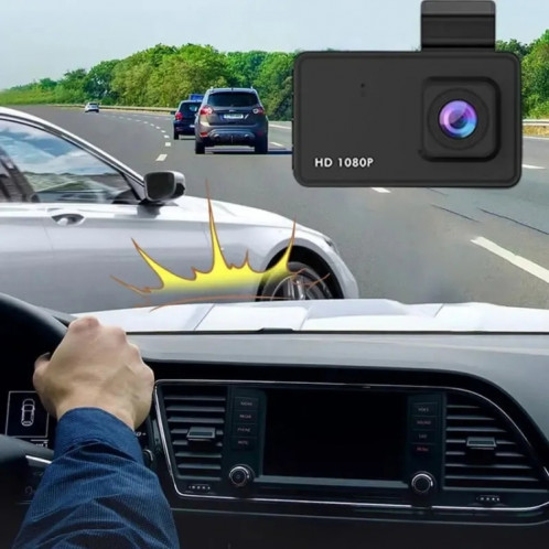 Q3 3 pouces voiture 1080P HD enregistreur de conduite à enregistrement unique, prend en charge l'enregistrement en boucle automatique SH2959883-010