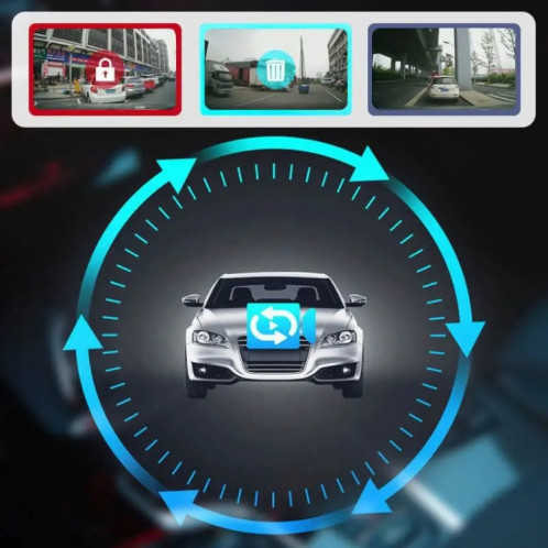 Q3 3 pouces voiture 1080P HD enregistreur de conduite à enregistrement unique, prend en charge l'enregistrement en boucle automatique SH2959883-010