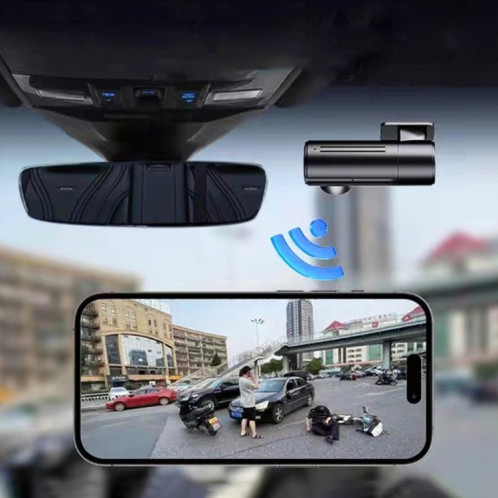 Enregistreur de conduite WiFi HD 1080P pour voiture, prend en charge le lien d'application mobile et l'enregistrement en boucle automatique SH2960545-011