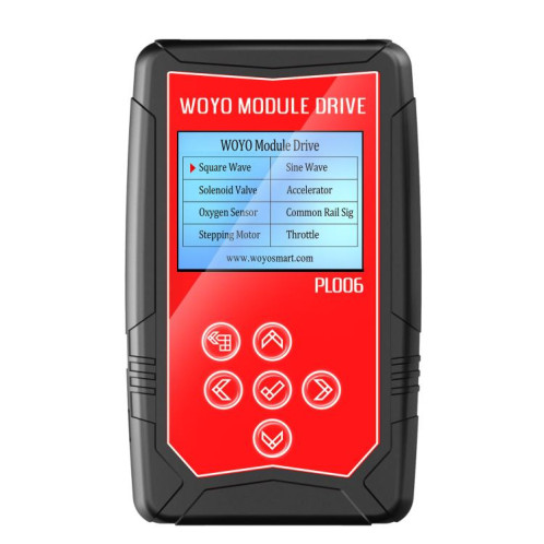 WOYO PL006 Testeur de composants automobiles hors ligne pour capteurs de maintenance et d'inspection automobiles Outils automobiles (noir rouge) SH87BR69-08