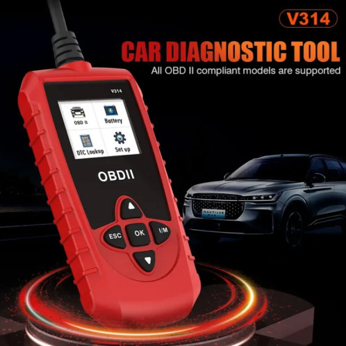Lecteur de Code d'effacement de défaut d'instrument de Diagnostic d'obd de voiture de V314 SH74121897-012