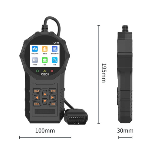 Lecteur de Code d'effacement de défaut d'instrument de Diagnostic de voiture OBD2 de V320 SH74131327-012