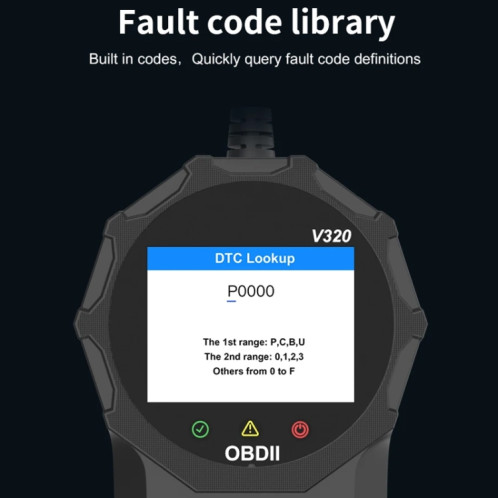 Lecteur de Code d'effacement de défaut d'instrument de Diagnostic de voiture OBD2 de V320 SH74131327-012