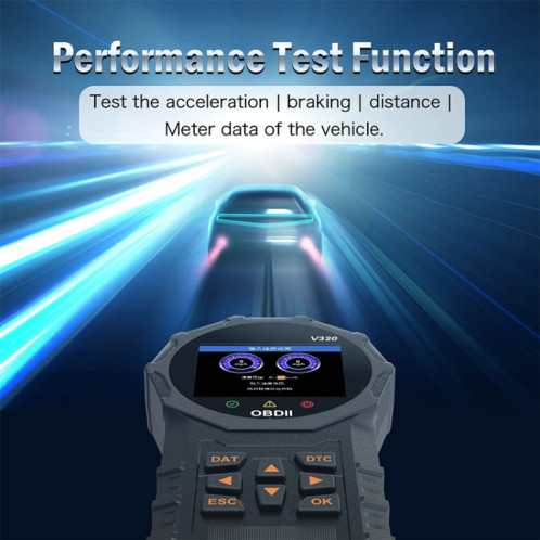 Lecteur de Code d'effacement de défaut d'instrument de Diagnostic de voiture OBD2 de V320 SH74131327-012