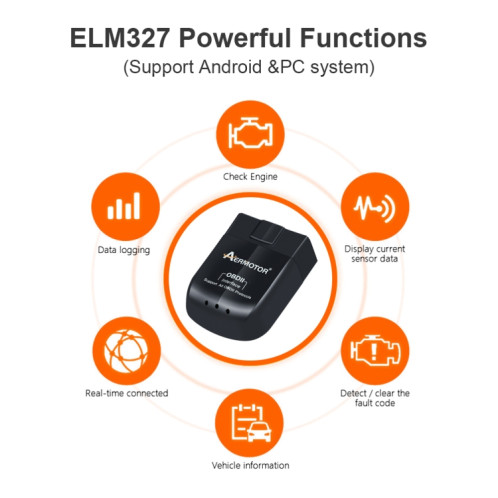 Outil de Diagnostic de défauts de voiture, double Mode, Bluetooth 5.1, ELM327 V1.5, prise OBD2, puce PIC18F25K80 SH98541587-06