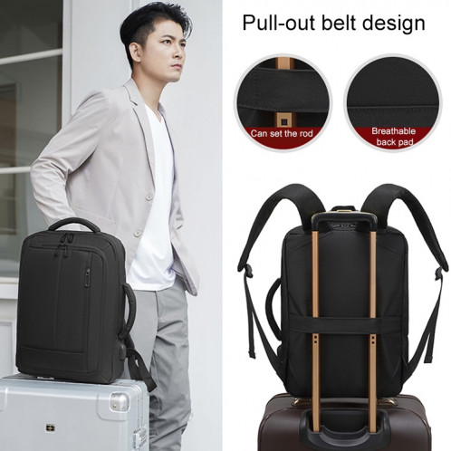Sac à dos d'ordinateur portable Oxford multifonctionnel CXS-620 (noir) SH227B1708-07