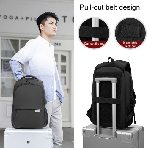 Sac à dos d'ordinateur portable Oxford multifonctionnel CXS-621 (noir) SH228B840-07