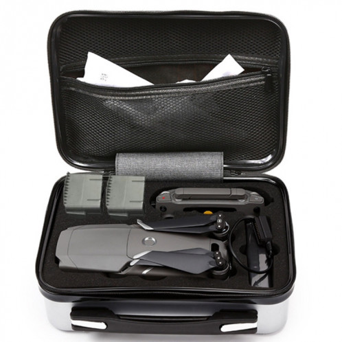 Sacoche de rangement pour PC avec coque dure et étanche pour ordinateur portable pour DJI Mavic Zoom et accessoires (Argent) SH151S193-08