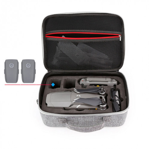 Etui portable antichoc étanche pour DJI Mavic 2 Pro / Zoom et accessoires, Taille: 29cm x 19.5cm x 12.5cm (Gris) SH154H701-08