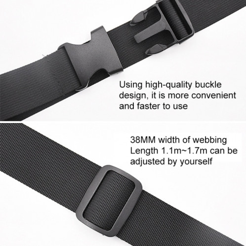 Pour Xiaomi Mijia M365 Scooter électrique boucle de libération multifonctionnelle bandoulière en nylon, plage de longueur réglable: 1,1-1,7 m (noir) SH619B331-06