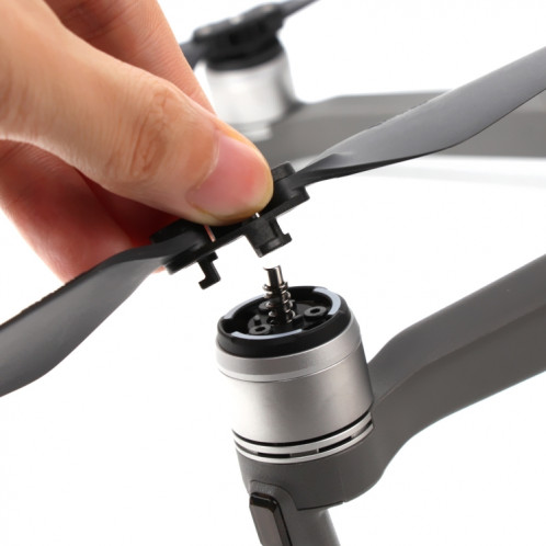 2 paires d'hélices à libération rapide 8743F pour le quadricoptère drone DJI Mavic 2 Pro / Zoom (embouts argentés) SH593S1170-06