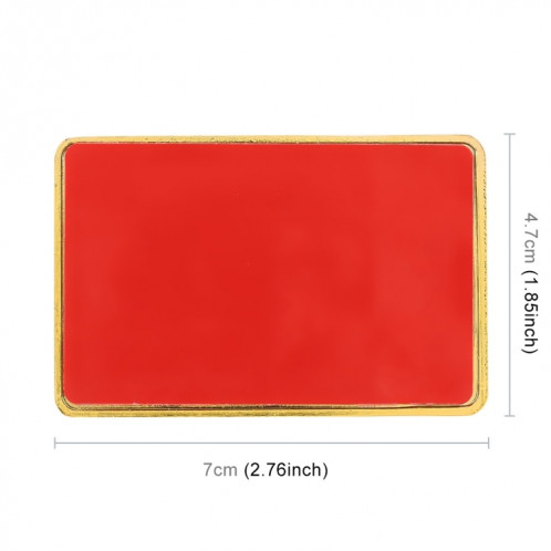 Autocollant décoratif en métal VIP en forme de rectangle de drapeau universel de voitures Canada (or) SH479J1124-06