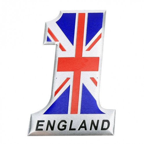 Sticker décoratif universel pour voiture, drapeau britannique, forme 1, métal SH0492719-06