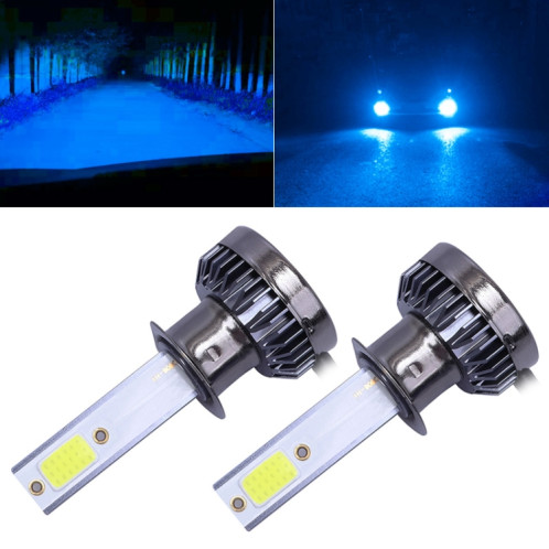 2 PCS H1 DC9-36V / 36W / 8000K / 6000LM IP68 voiture / moto Mini COB LED phares lampes / antibrouillard (lumière bleue glacée) SH43BB409-015