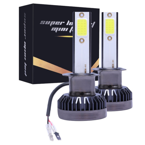 2 PCS H1 DC9-36V / 36W / 8000K / 6000LM IP68 voiture / moto Mini COB LED phares lampes / antibrouillard (lumière bleue glacée) SH43BB409-015