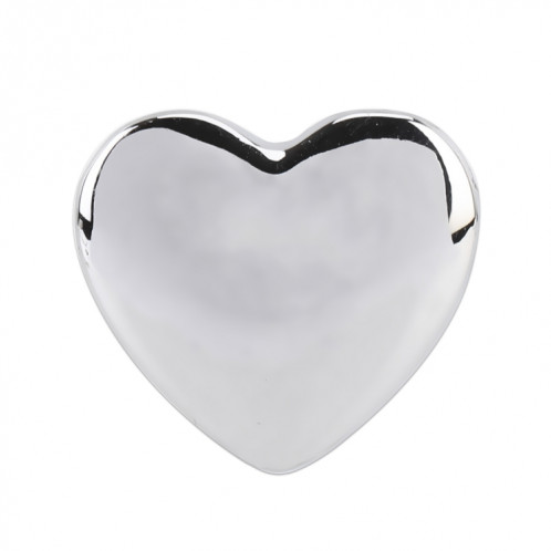 Autocollant décoratif en forme de coeur de voiture en métal (argent) SH548S707-05