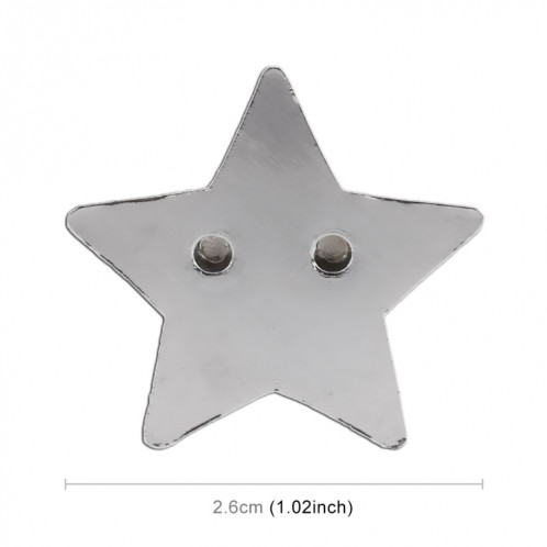 Autocollant décoratif en métal avec motif en forme d'étoile SH556S1117-05