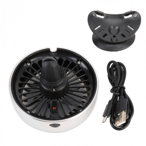 Ventilateur de refroidissement électrique multi-fonction portable sortie d'air de voiture Sucker (argent) SH581S1758-012