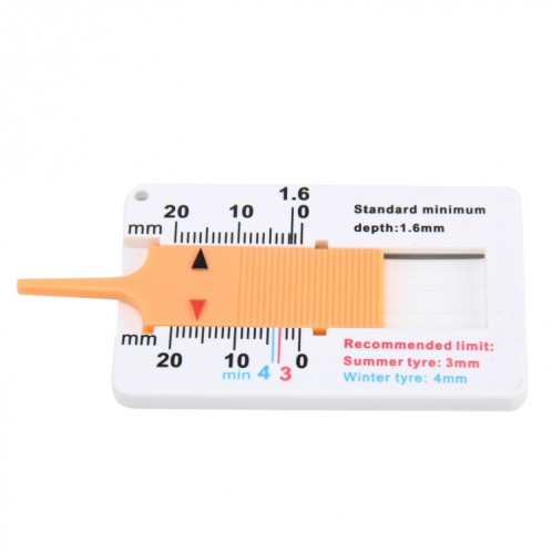 Plan de bande de roulement en plastique de 0-20mm rectifiant des ronds se rétractant le résultat existe la bande de roulement de comprimés en plastique de jauge de profondeur de bande de roulement SP06101163-025