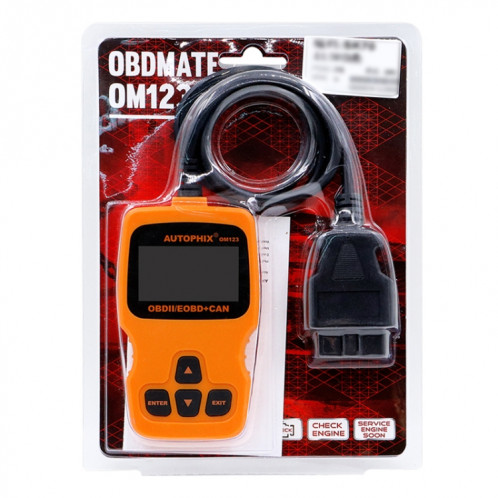 AUTOPHIX OM123 voiture Portable OBD2 Scanner outil de Diagnostic de voiture OBD 2 Scanner automobile lecteur de Code EOBD (Orange) SH866E1808-016