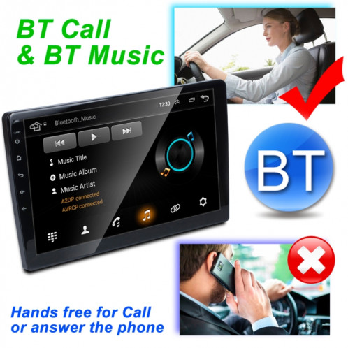 HD 10.1 pouces Universal voiture Android 8.1 Récepteur radio MP5 Player, support FM & Bluetooth & TF Carte & GPS SH1261808-016