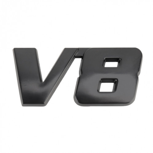 Autocollant décoratif V8 Connect Shape Body Metal, taille: L (Noir) SH317B702-05