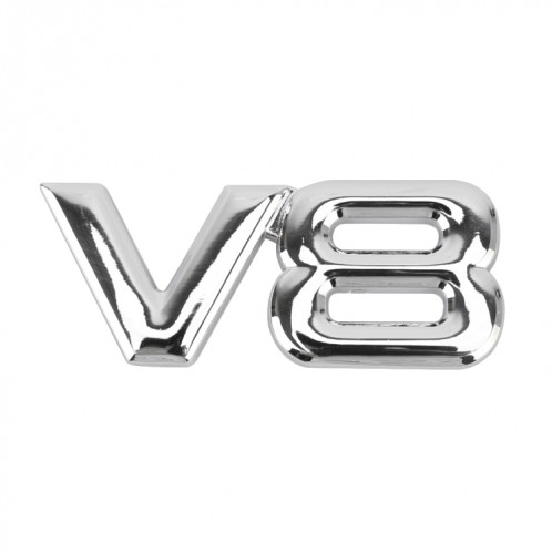 Autocollant décoratif V8 Connect Shape Body Metal, taille: L (Argent) SH317S669-05
