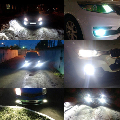 2 PCS H7-2835 10.5W 780LM 6500K 21 SMD 2835 LED phares de voiture DRL, DC 12 ~ 24V (lumière blanche) SH38WL1570-010