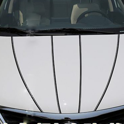 Ligne de ruban de bande décorative auto-adhésive de voiture de 12mm × 9.8m (Noir) SH760B87-09