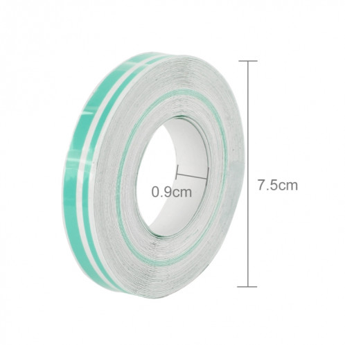 Ligne de ruban décoratif auto-adhésif de voiture de 12 mm × 9,8 m (vert) SH760G796-09