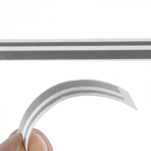 Ligne de ruban de bande décorative auto-adhésive de voiture de 12mm × de 9.8m (Gris) SH760H1246-09